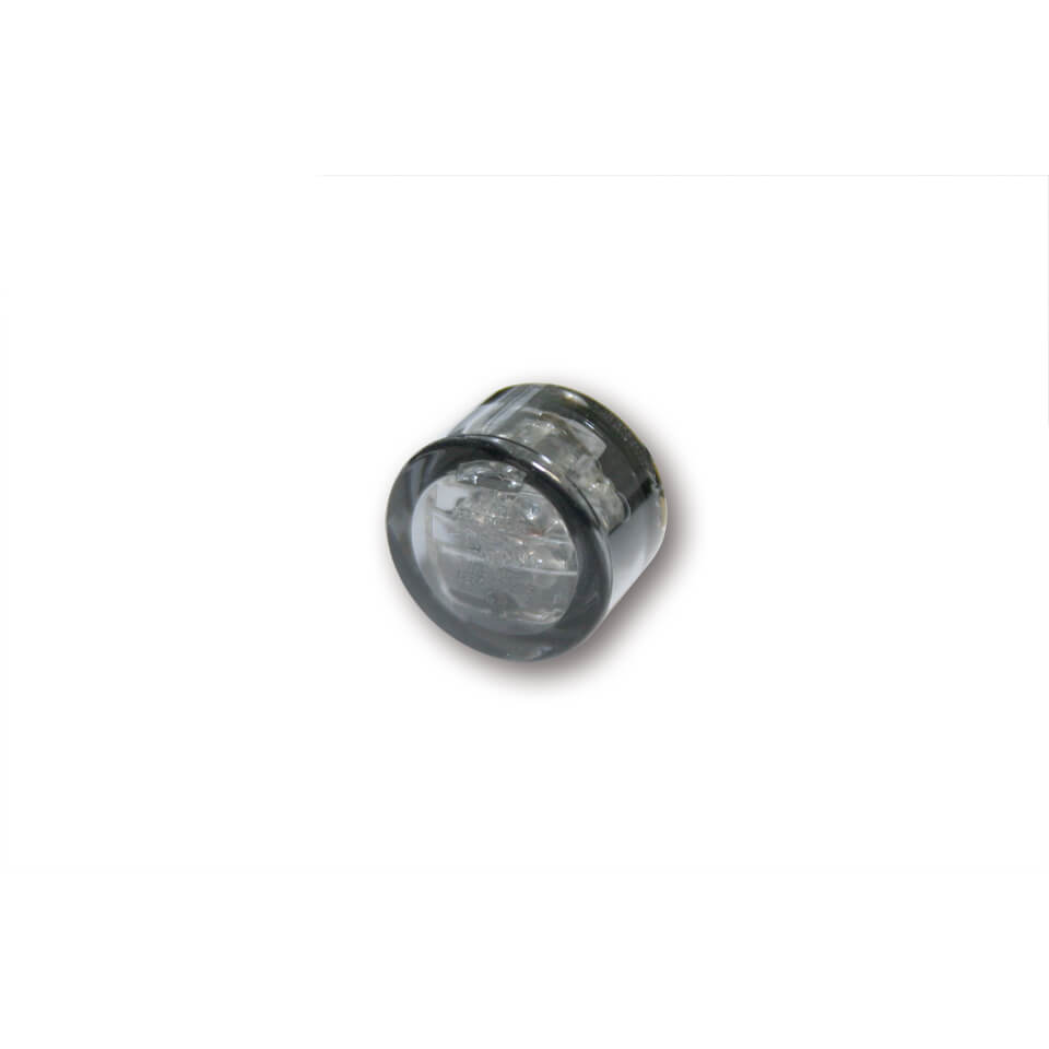 SHIN YO LED-Standlicht, rund, Durchmesser 24,7 mm, mit Universalhalter  (Black)