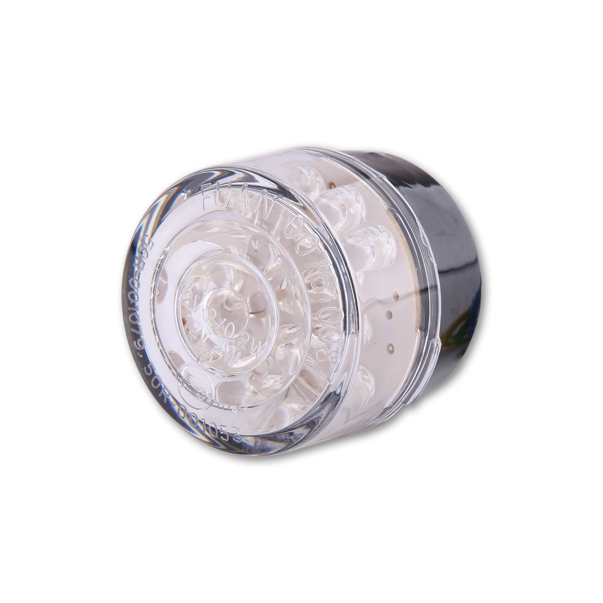 shin_yo Wstawić mini światło tylne LED BULLET, okrągłe, przezroczyste szkło